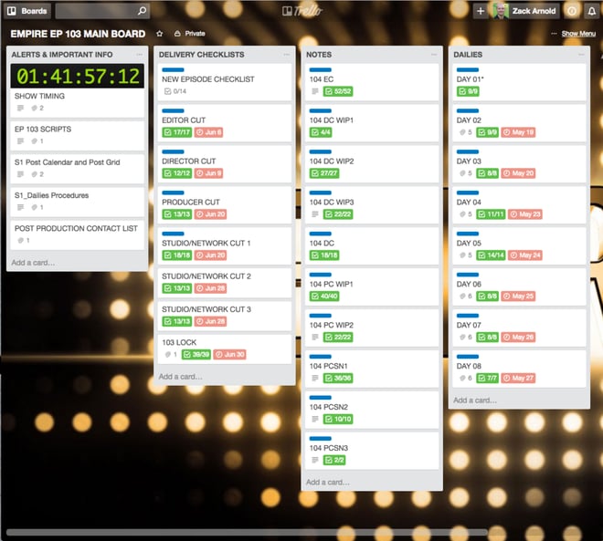 Using Trello For Post Production Workflow