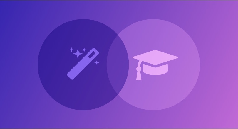 purple image of graduation hat