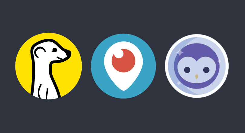 three icons in a row