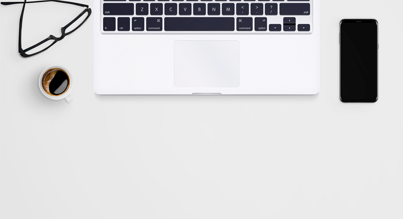 keyboard and glasses