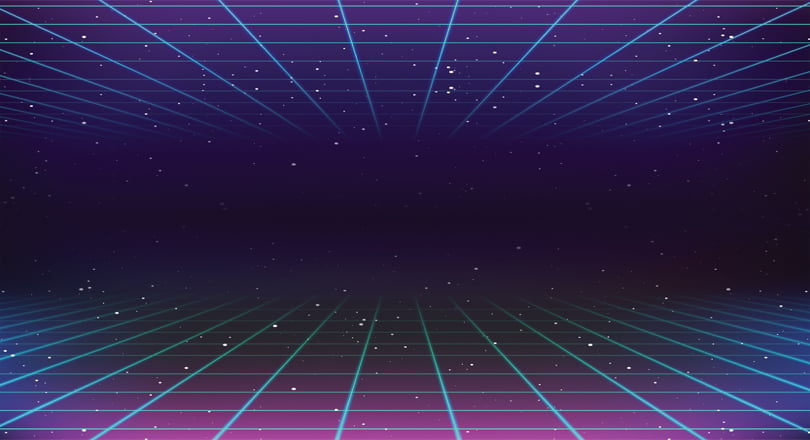purple and green grid