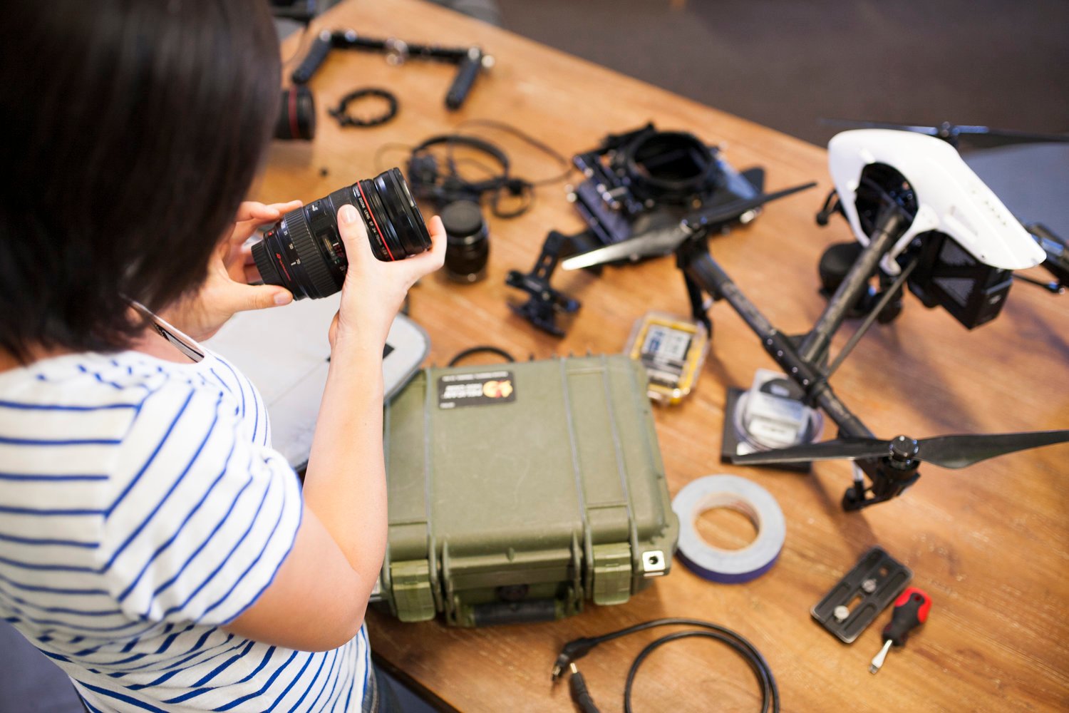 Person holding Video gadgets