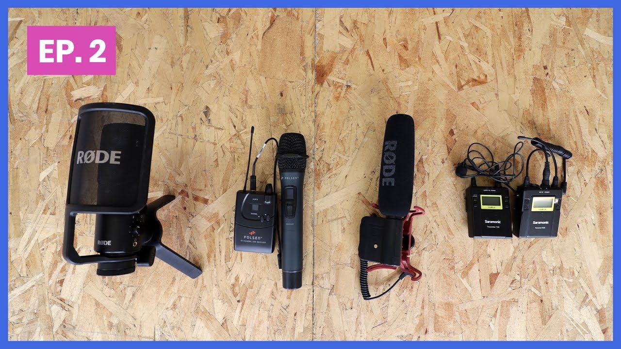 image of microphones