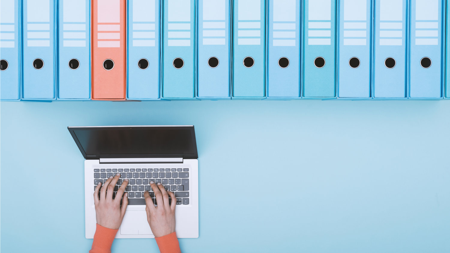 computer and files