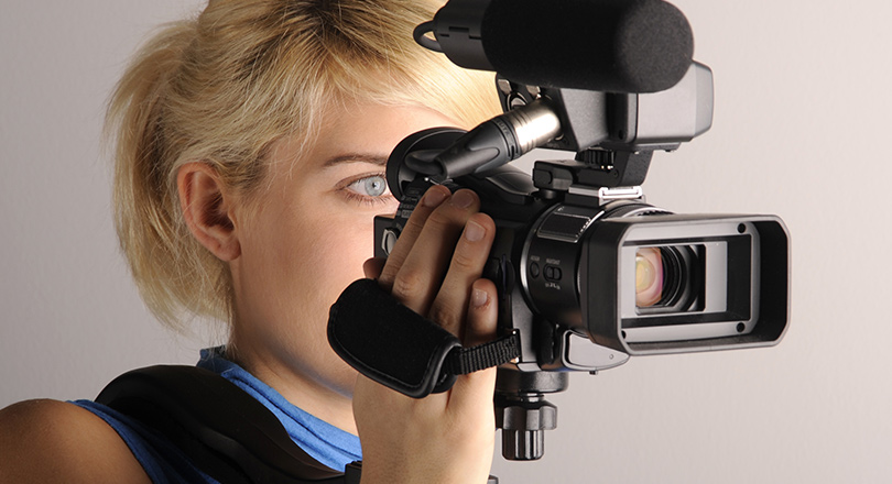 Lady looking into camera